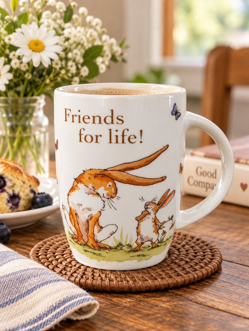 Könitz Guess How Much I Love You Friends for Life Rabbit Mug 2008